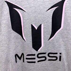 Gray Messi Graphic T-Shirt